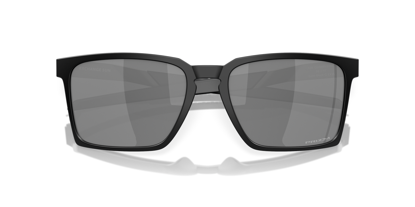 Oakley OO9483 Exchange Sun Unisex Rectangle Prizm Sunglasses - Satin Black Frame