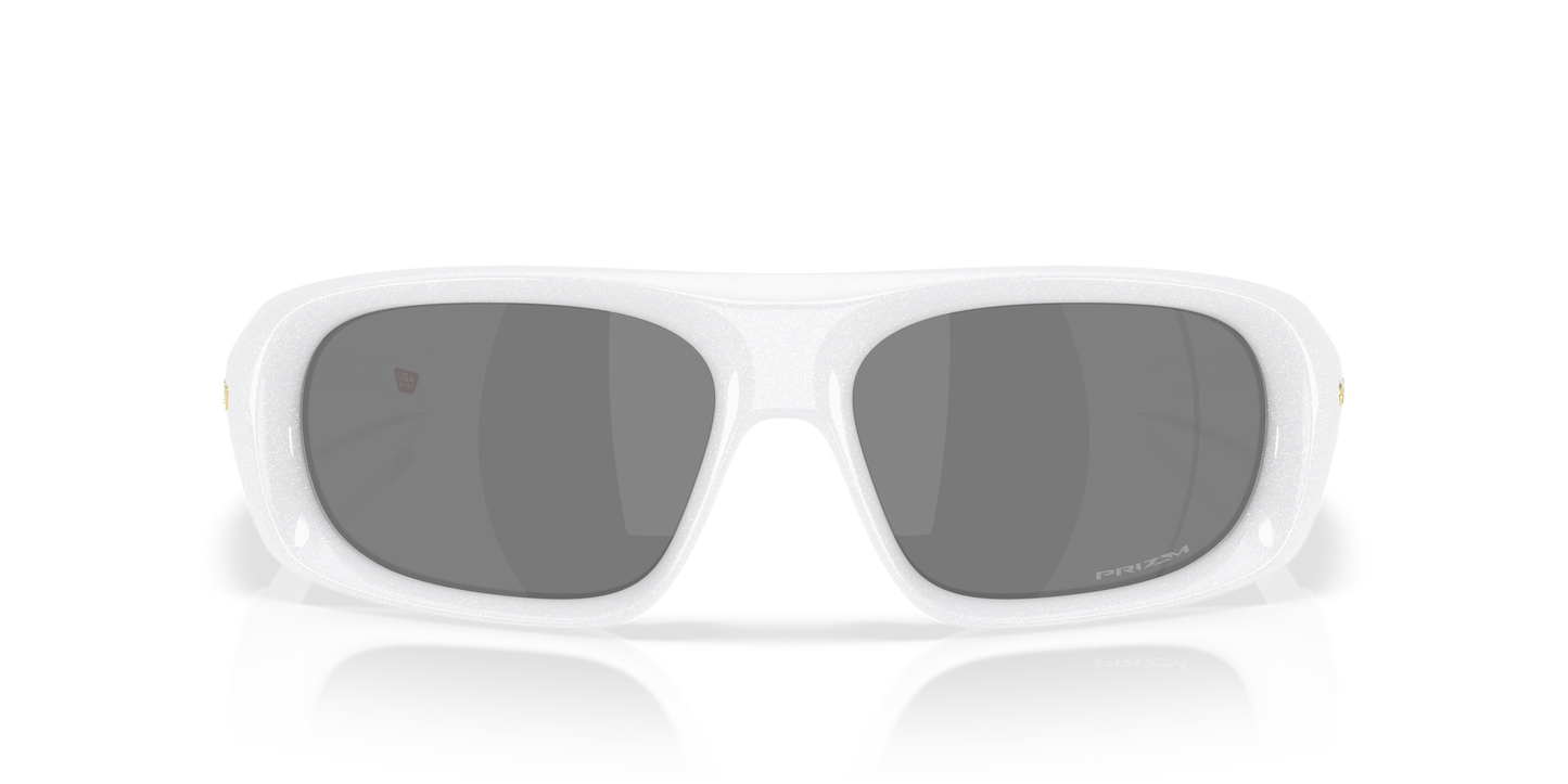 Oakley OO9491 Belleville Unisex Rectangle Prizm Sunglasses - Pearl White Frame
