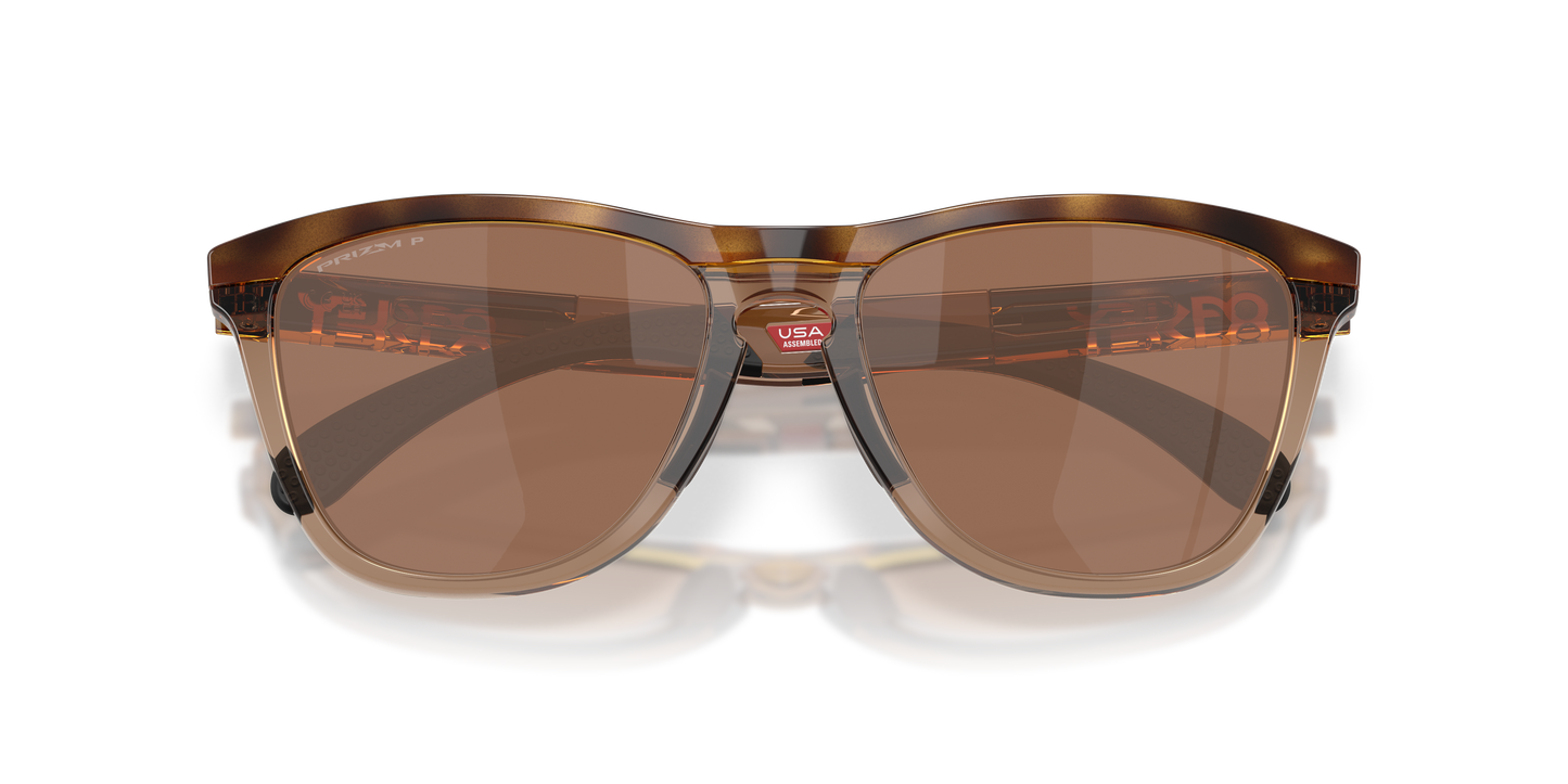 Oakley OO9503 Frogskins Range XL Unisex Round Prizm Polarized Sunglasses - Brown Tortoise Frame