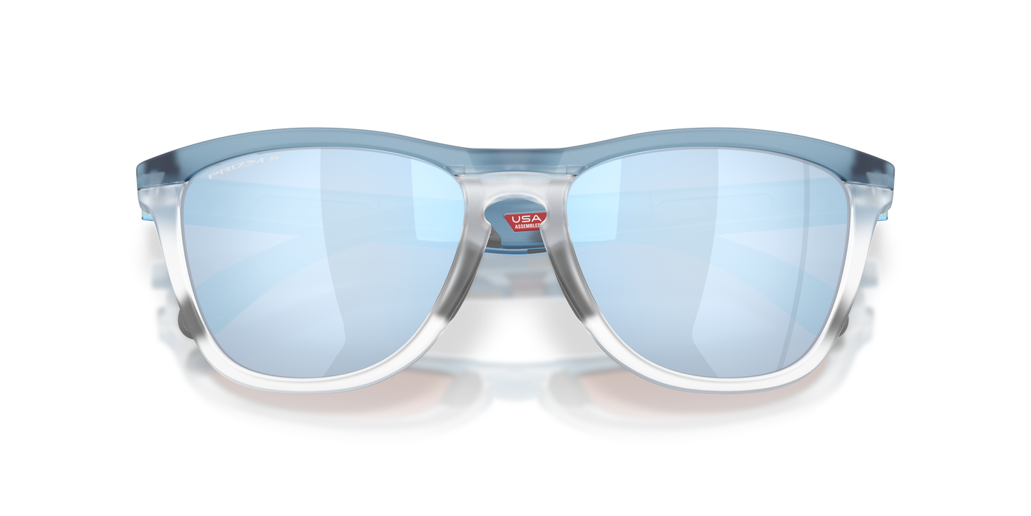 Oakley OO9503 Frogskins Range XL Unisex Round Prizm Polarized Sunglasses - Prizm Deep Water