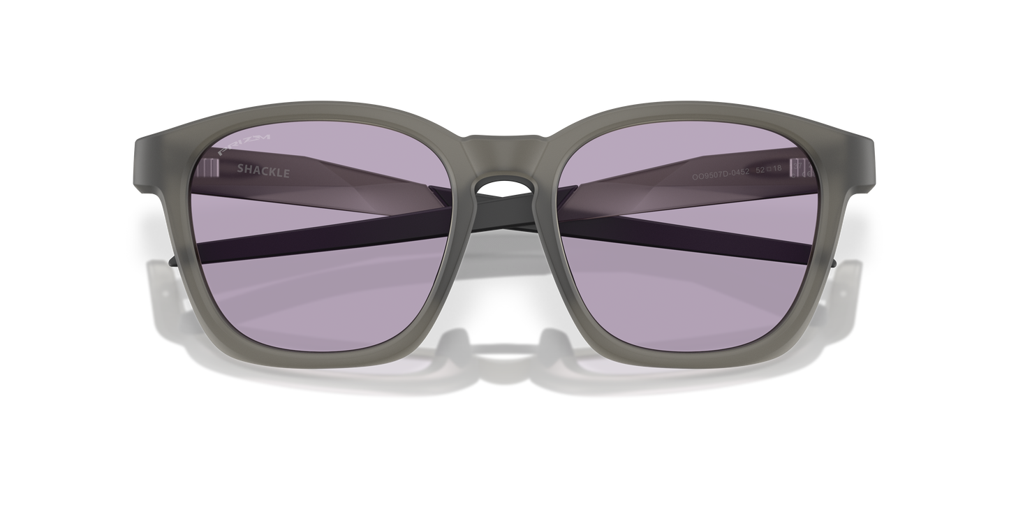 Oakley OO9507D Shackle Unisex Square Prizm Sunglasses - Matte Grey Smoke Frame