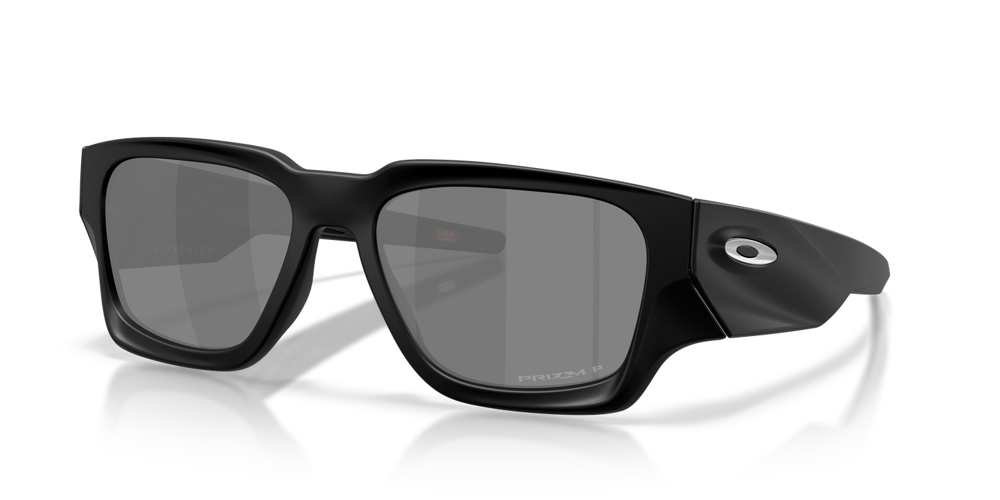 Oakley OO9514 Instagator Men's Rectangle Prizm Polarized Sunglasses - Matte Black Frame