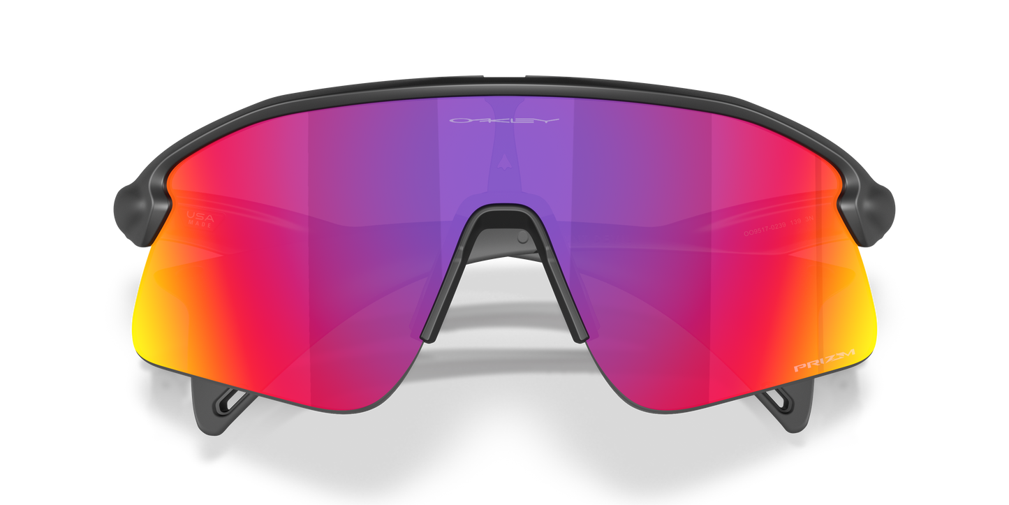 Oakley OO9517 Stunt Devil Unisex Rectangle Prizm Sunglasses - Grey Smoke Frame