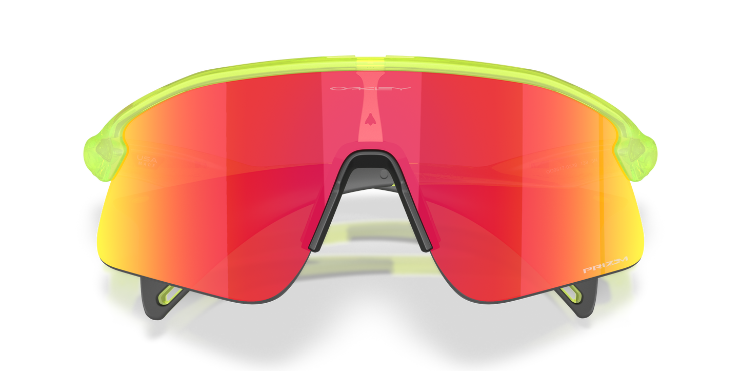 Oakley OO9517 Stunt Devil Unisex Rectangle Prizm Sunglasses - Grey Smoke Frame