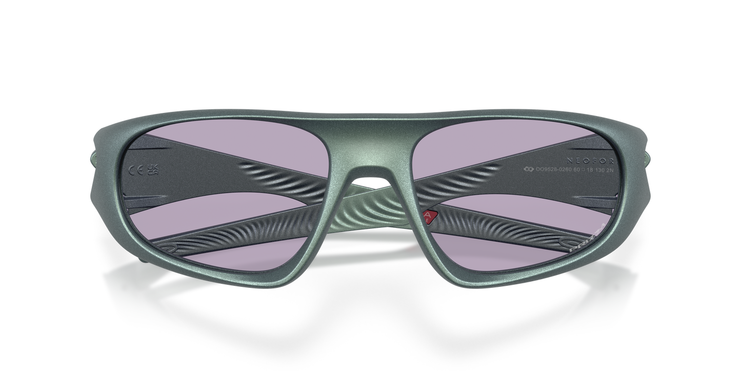 Oakley OO9528 Neoforma Unisex Oval Prizm Sunglasses - Matte Carbon Frame