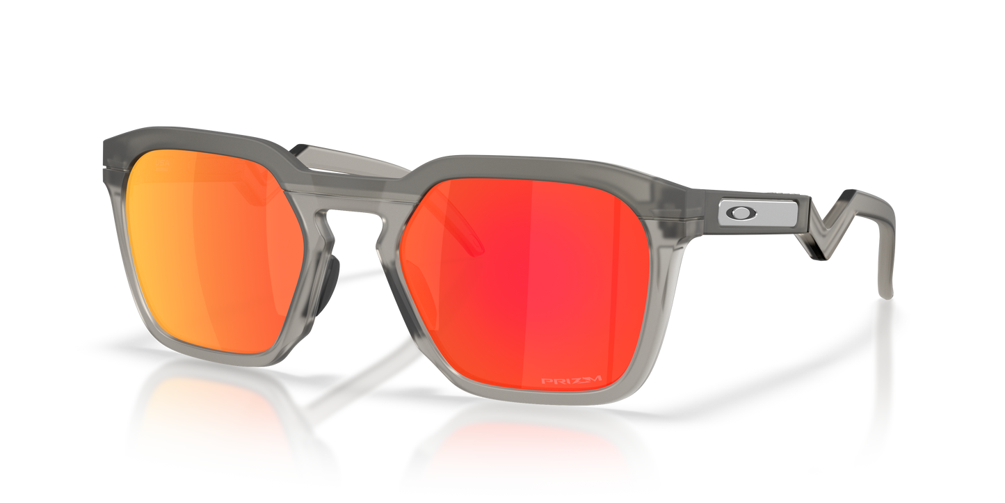 Oakley OO9533 HSTN SQ Unisex Square Prizm Sunglasses - Matte Black Frame