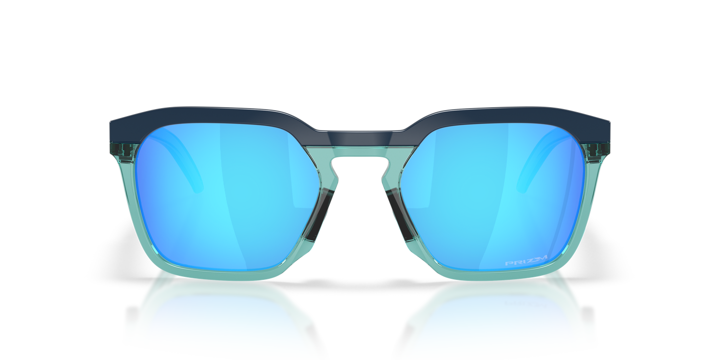 Oakley OO9533 HSTN SQ Unisex Square Prizm Sunglasses - Matte Grey Smoke Frame