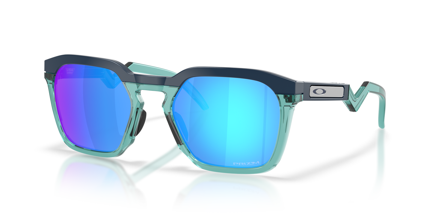 Oakley OO9533 HSTN SQ Unisex Square Prizm Sunglasses - Matte Mist Frame