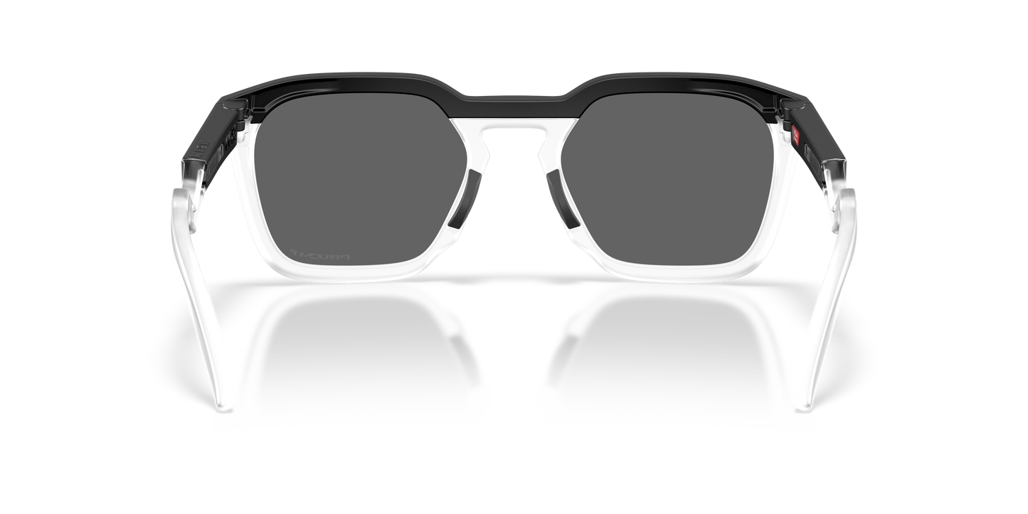 Oakley OO9533 HSTN SQ Unisex Square Prizm Sunglasses - Matte Grey Smoke Frame