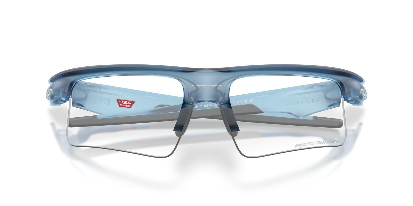 Oakley OO9534 Bisphaera Speed Unisex Prizm Sport Sunglasses - Matte Trans Stonewash Frame