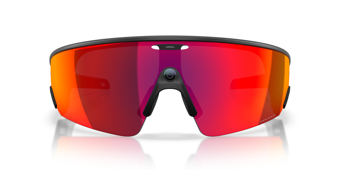 Oakley Meta Vanguard Unisex Rectangle Prizm Sunglasses - White Frame