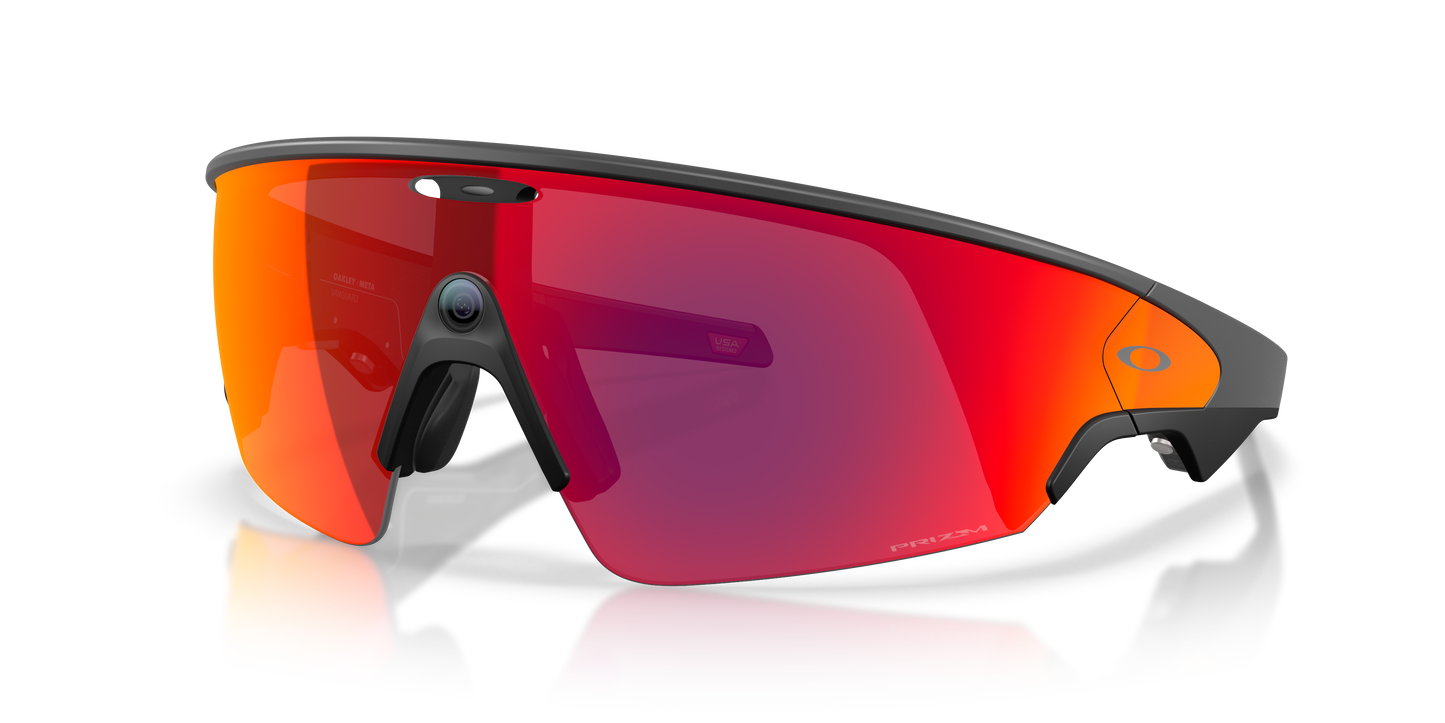Oakley Meta Vanguard Unisex Rectangle Prizm Sunglasses - Black Frame