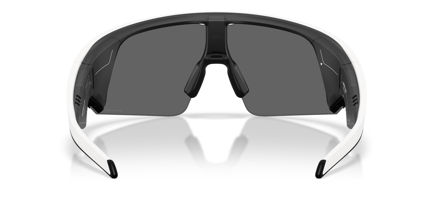 Oakley Meta Vanguard Unisex Rectangle Prizm Sunglasses - White Frame