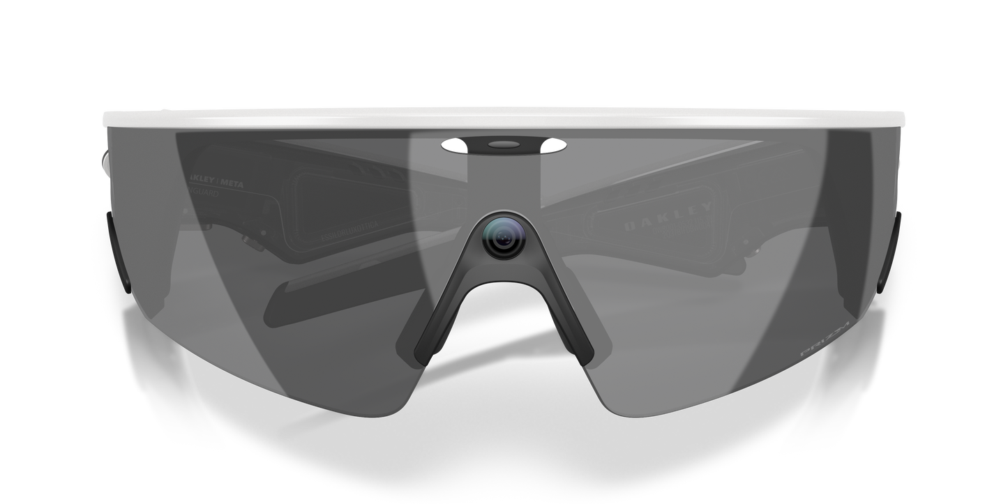 Oakley | Meta Meta Vanguard Unisex Rectangle Prizm Sunglasses - White Frame