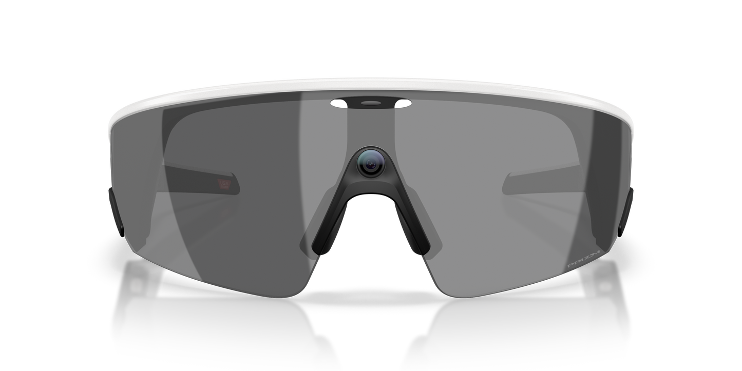 Oakley Meta Vanguard Unisex Rectangle Prizm Sunglasses - White Frame