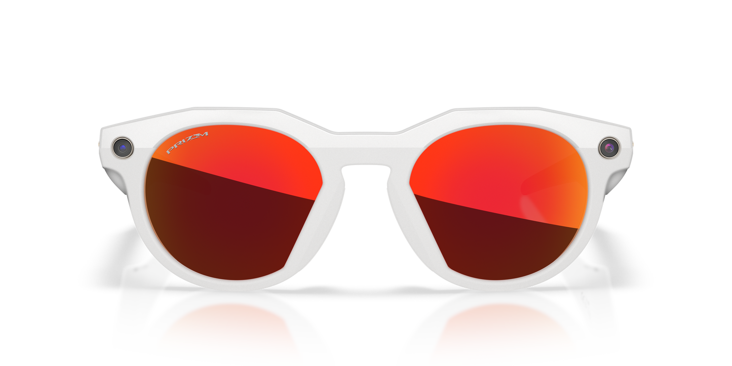 Oakley | Meta Meta HSTN Unisex Round Prizm Sunglasses - Warm Grey Frame