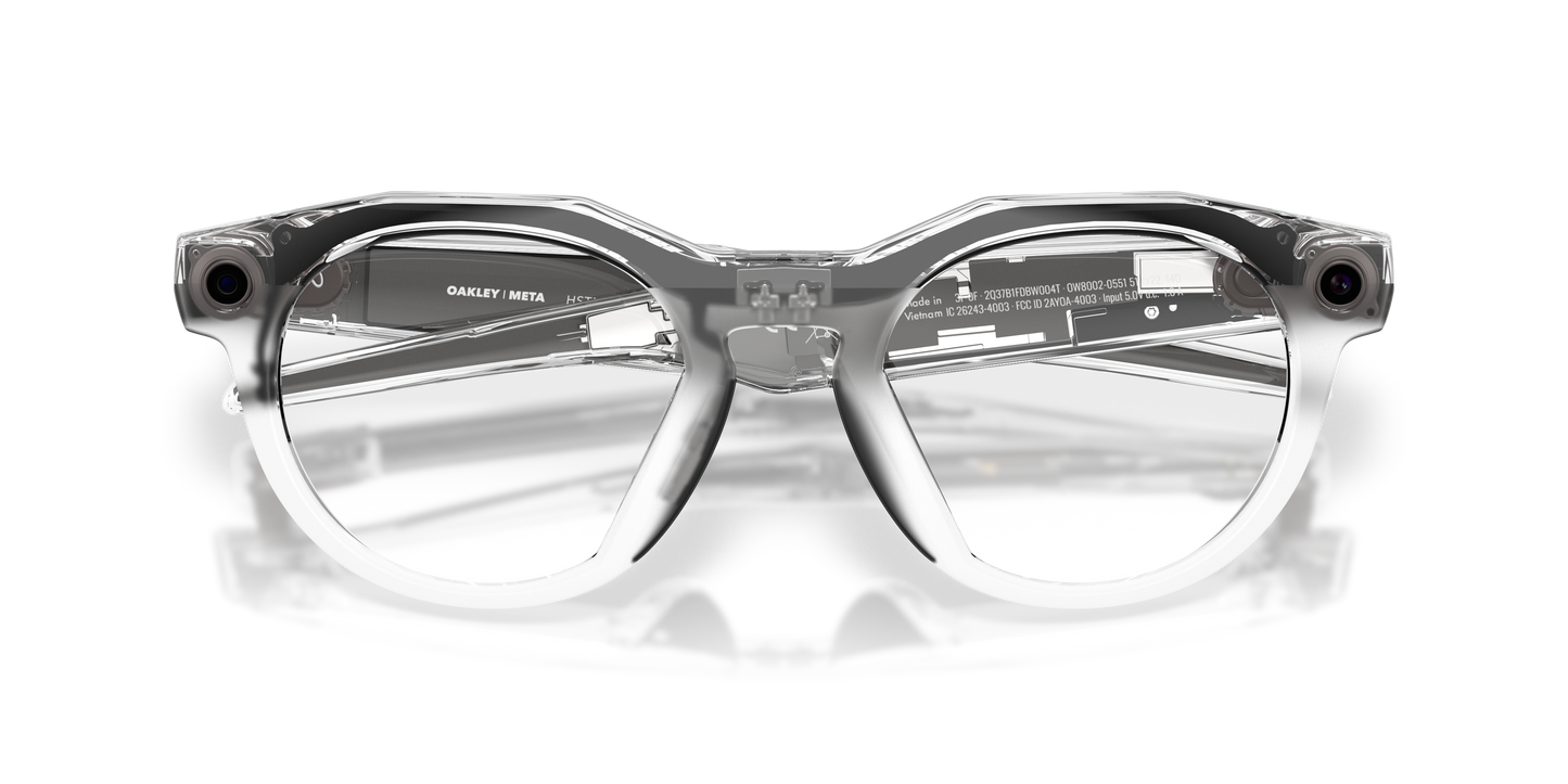 Oakley | Meta Meta HSTN Unisex Round Sunglasses - Clear Frame