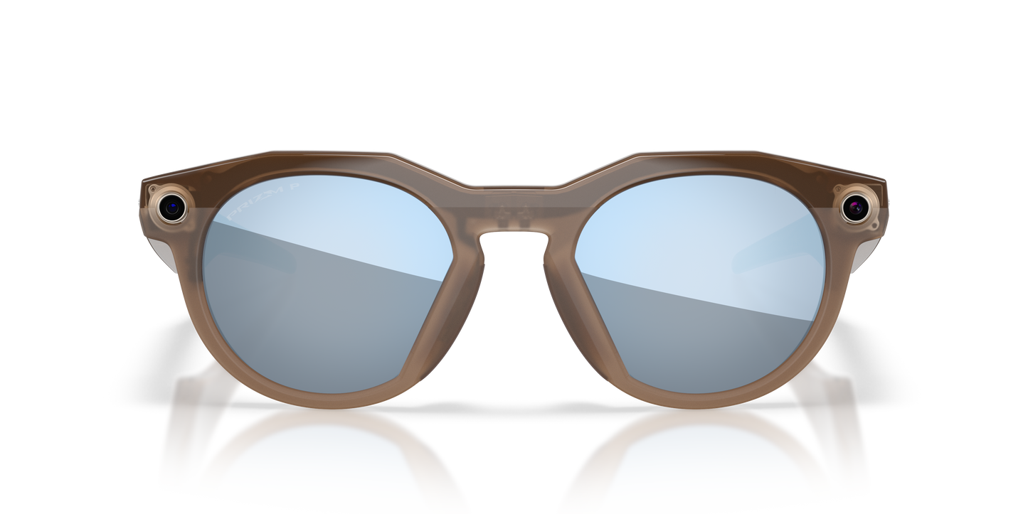 Oakley | Meta Meta HSTN Unisex Round Prizm Sunglasses - Warm Grey Frame