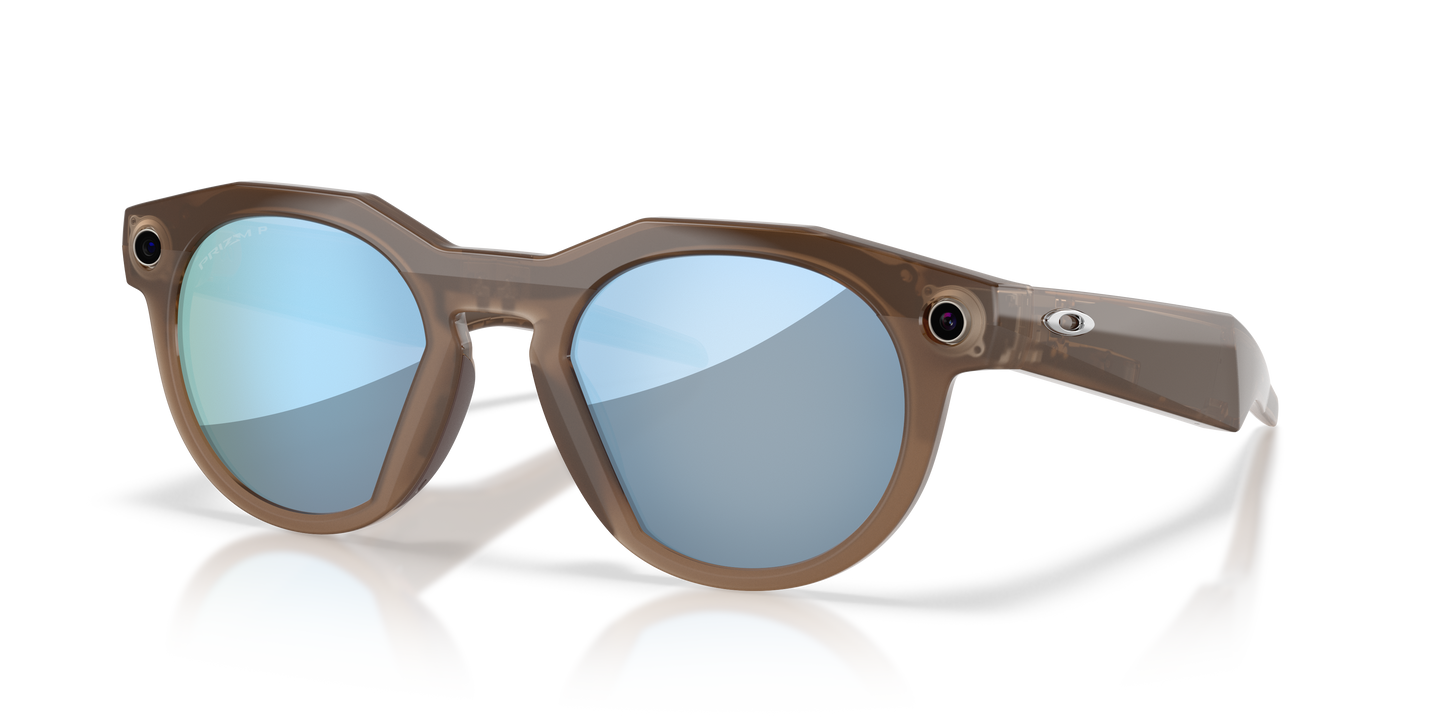 Oakley | Meta Meta HSTN Unisex Round Prizm Sunglasses - Warm Grey Frame