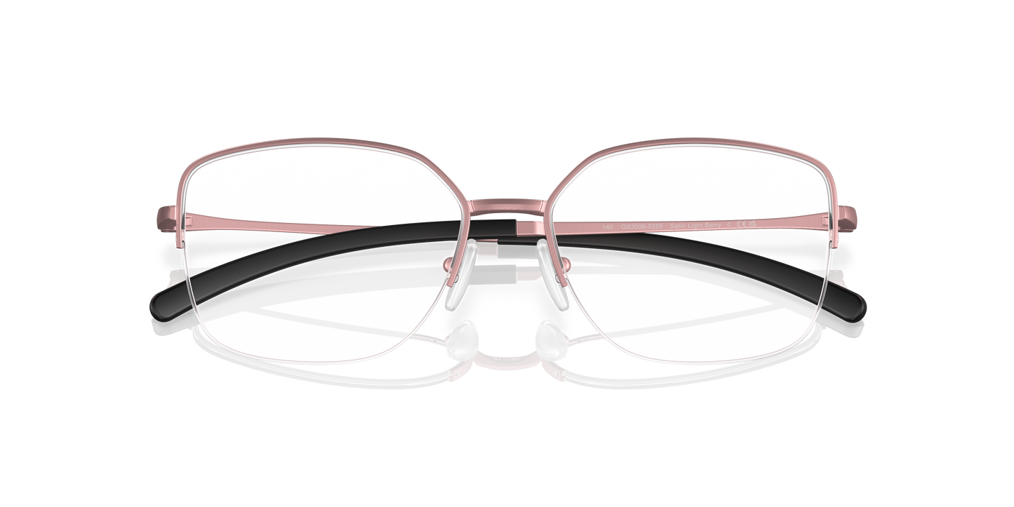 Oakley OX3006 Moonglow Women's Round Eyeglass Frames - Satin Light Berry Frame