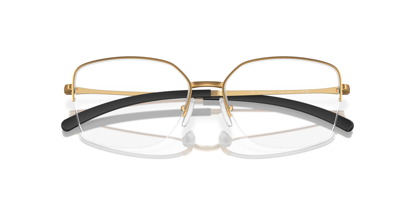Oakley OX3006 Moonglow Women's Round Eyeglass Frames - Satin Light Berry Frame