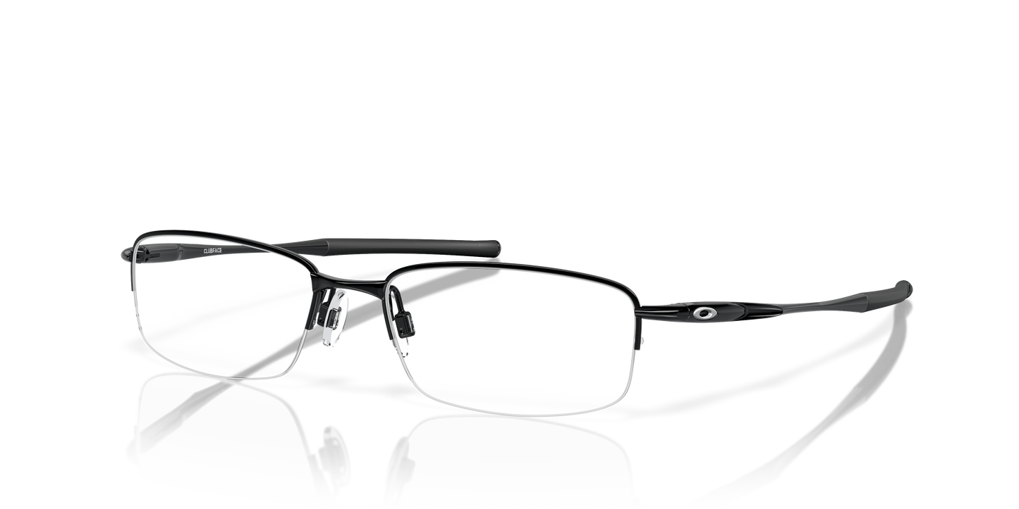 Oakley OX3102 Clubface Men's Rectangle Eyeglass Frames - Polished Black Frame