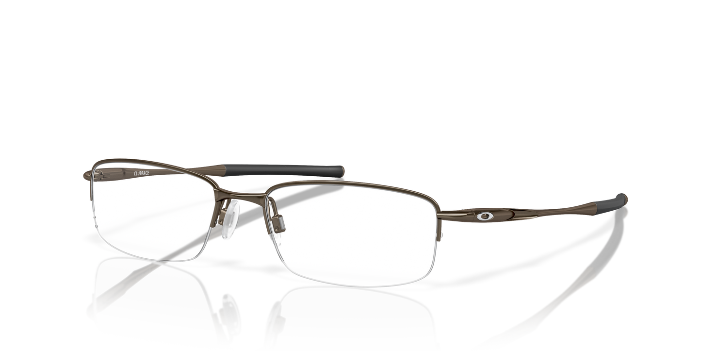 Oakley OX3102 Clubface Men's Rectangle Eyeglass Frames - Polished Black Frame