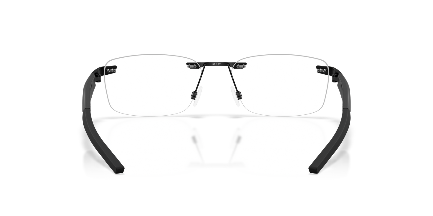 Oakley OX3126 Steakhouse 1.0 Unisex Rectangle Eyeglass Frames - Satin Chrome Frame