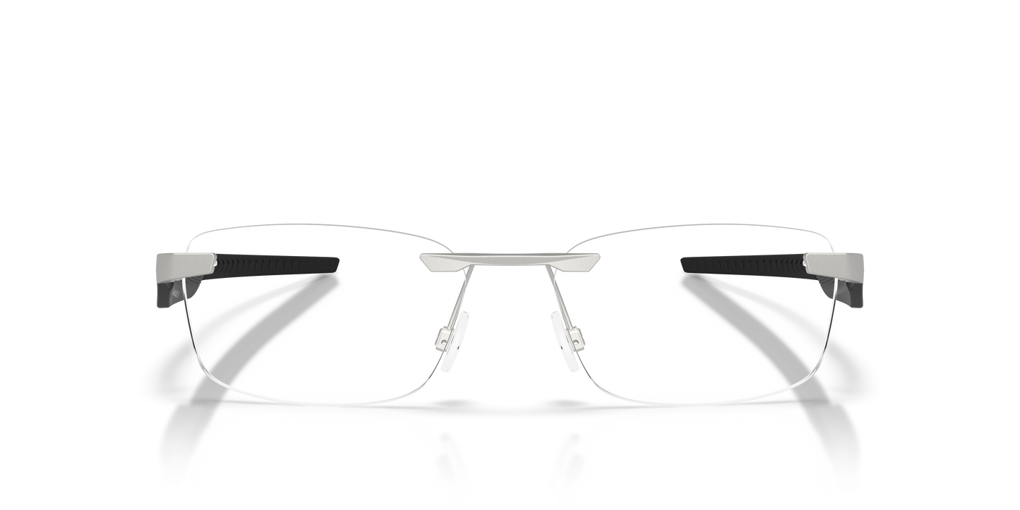 Oakley OX3126 Steakhouse 1.0 Unisex Rectangle Eyeglass Frames - Satin Chrome Frame
