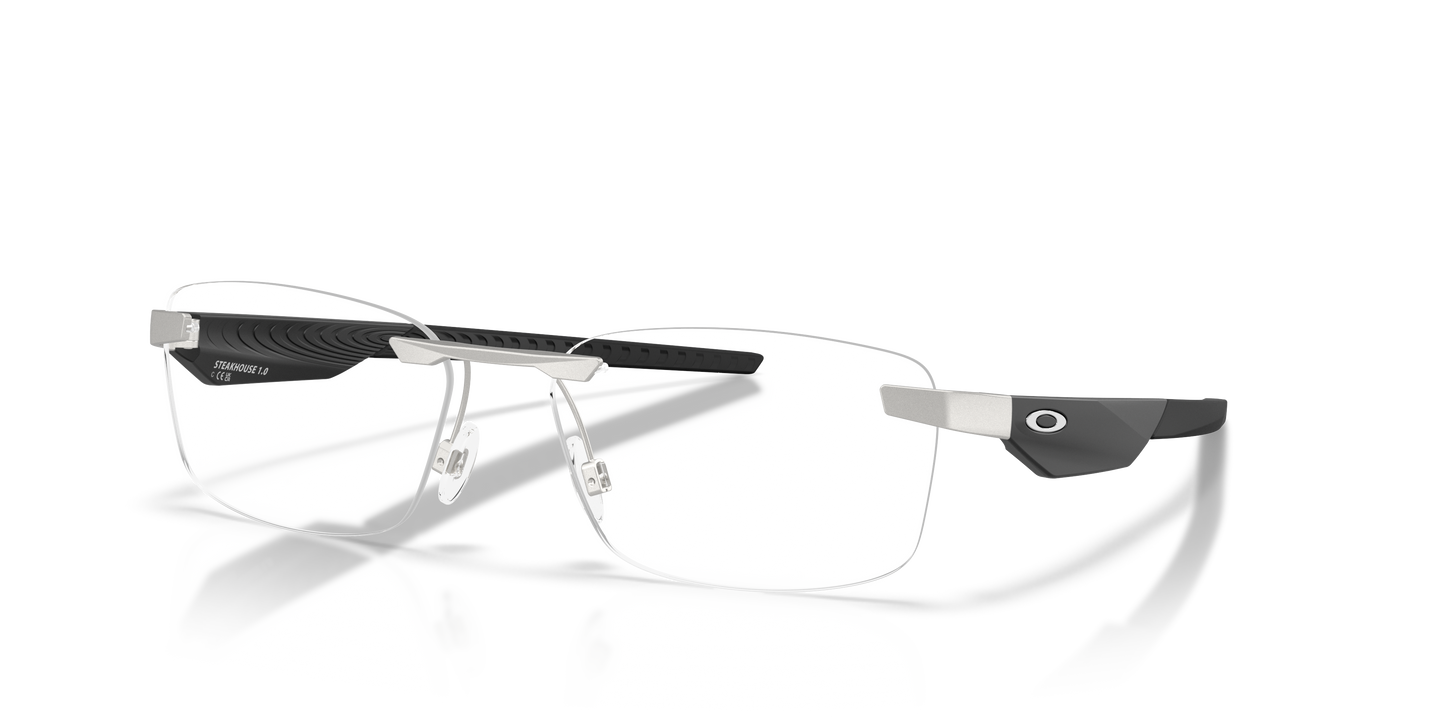 Oakley OX3126 Steakhouse 1.0 Unisex Rectangle Eyeglass Frames - Matte Midnight Frame