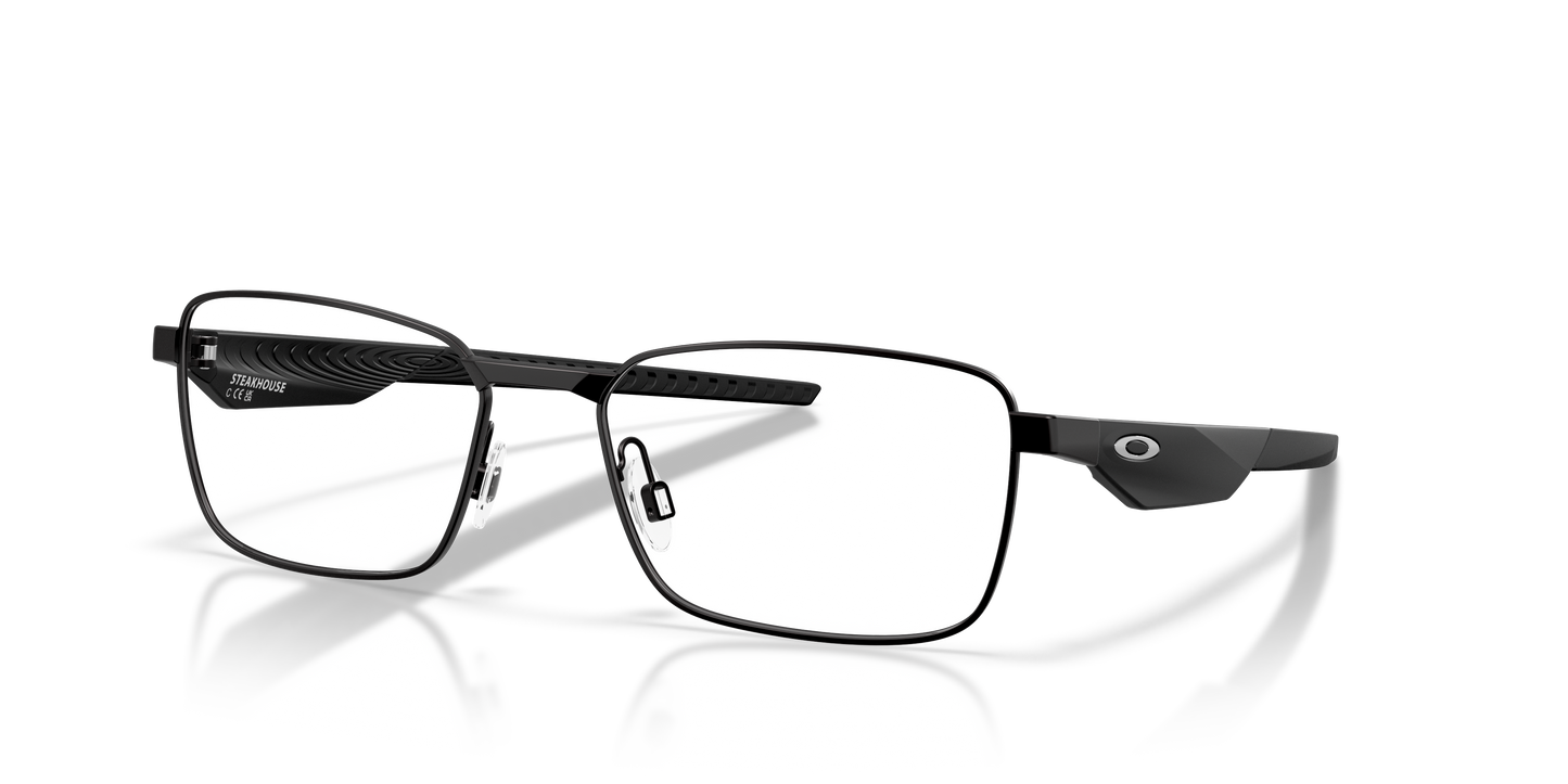Oakley OX3140 Steakhouse Unisex Rectangle Eyeglass Frames - Matte Midnight Frame