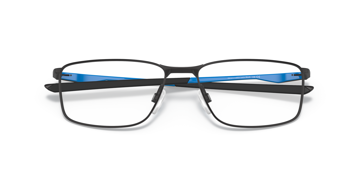 Oakley OX3217 Socket 5.0 Cobalt Collection Men's Rectangle Eyeglass Frames - Satin Black Frame