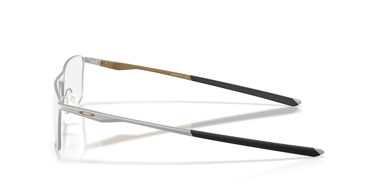 Oakley OX3217 Socket 5.0 Alloy Collection Men's Rectangle Eyeglass Frames - Titanium Frame