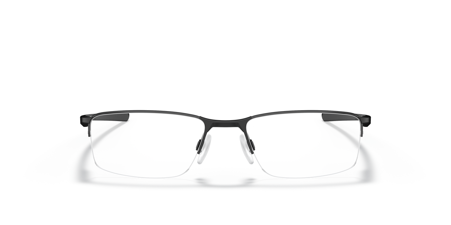Oakley OX3218 Socket 5.5 Men's Rectangle Eyeglass Frames - Polished Black Frame