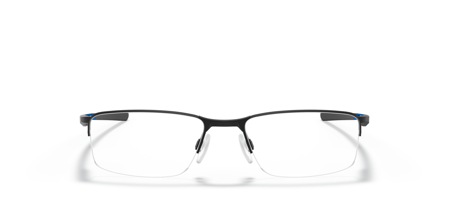 Oakley OX3218 Socket 5.5 Cobalt Collection Men's Rectangle Eyeglass Frames - Satin Black Frame