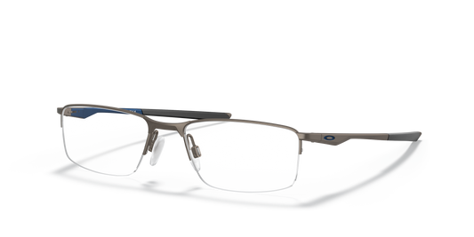 Oakley OX3218 Socket 5.5 Men's Rectangle Eyeglass Frames - Pewter Frame