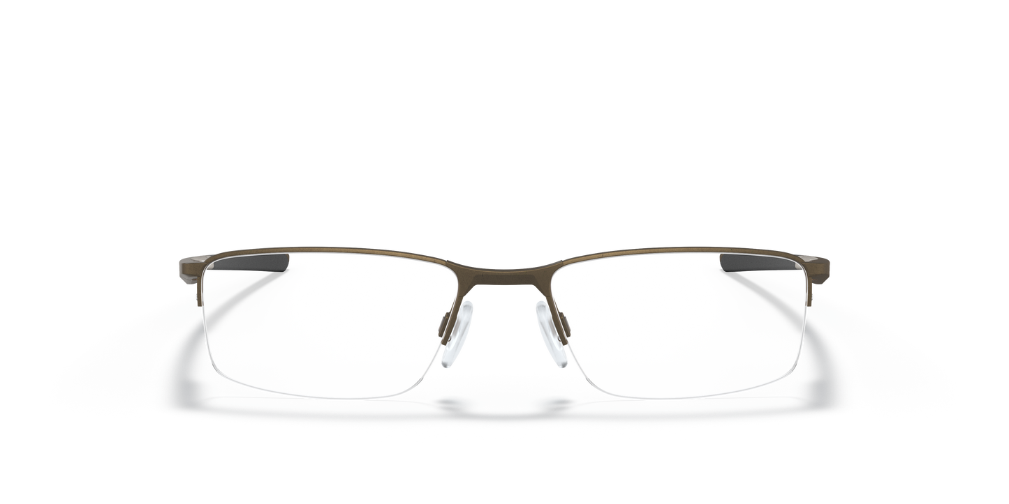Oakley OX3218 Socket 5.5 Men's Rectangle Eyeglass Frames - Polished Black Frame