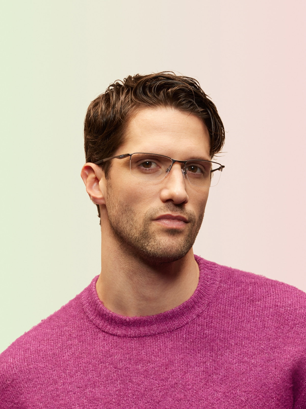 Oakley OX3218 Socket 5.5 Men's Rectangle Eyeglass Frames - Matte Gunmetal Frame