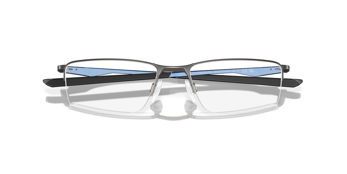 Oakley OX3218 Socket 5.5 Men's Rectangle Eyeglass Frames - Pewter Frame