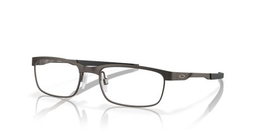 Oakley OX3222 Steel Plate Men's Rectangle Eyeglass Frames - Powder Cement Frame