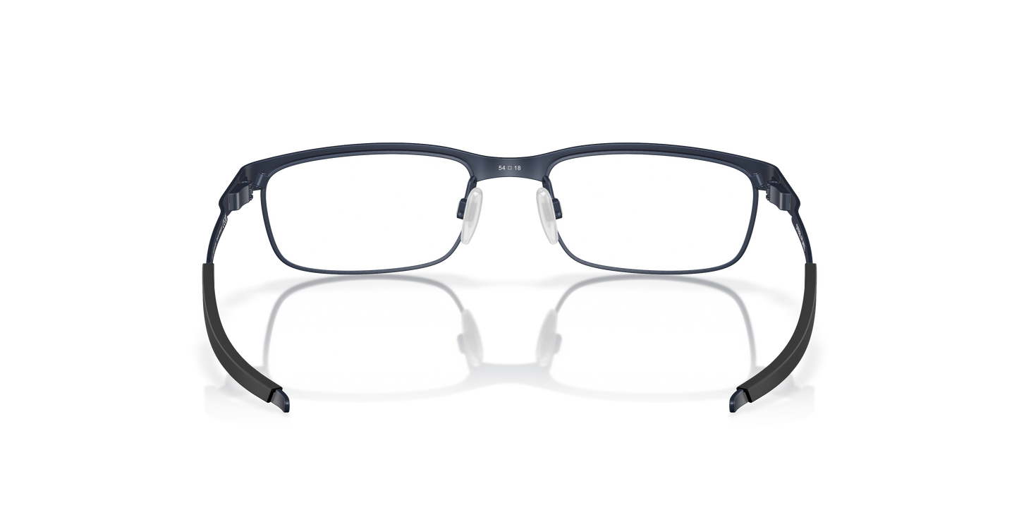 Oakley OX3222 Steel Plate Men's Rectangle Eyeglass Frames - Powder Midnight Frame