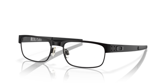 Oakley OX5038 Metal Plate Men's Rectangle Eyeglass Frames - Matte Black Frame