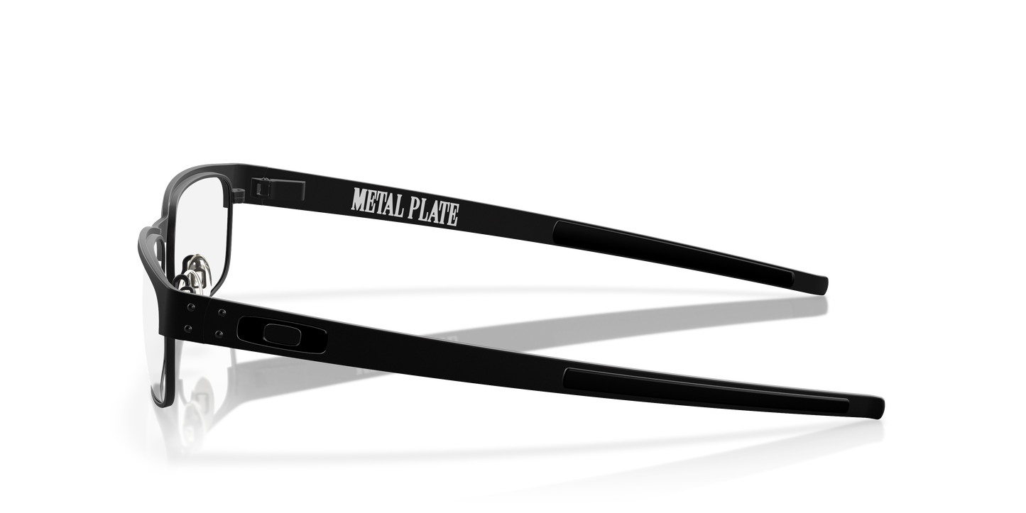 Oakley OX5038 Metal Plate Men's Rectangle Eyeglass Frames - Matte Black Frame