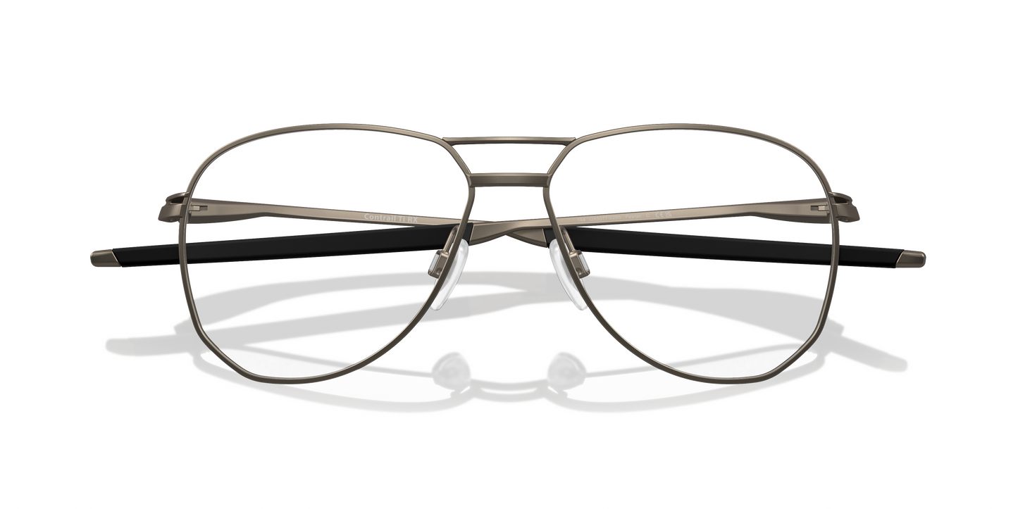 Oakley OX5077 Contrail TI Men's Round Eyeglass Frames - Satin Black Frame