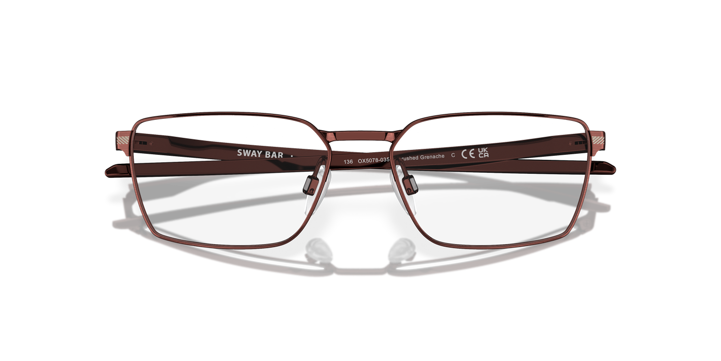 Oakley OX5078 Sway Bar Men's Rectangle Eyeglass Frames - Satin Black Frame