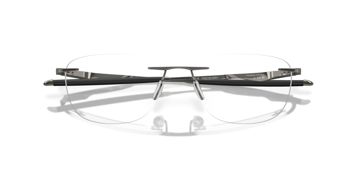 Oakley OX5118 Wingfold EVR Men's Rectangle Eyeglass Frames - Satin Pewter Frame