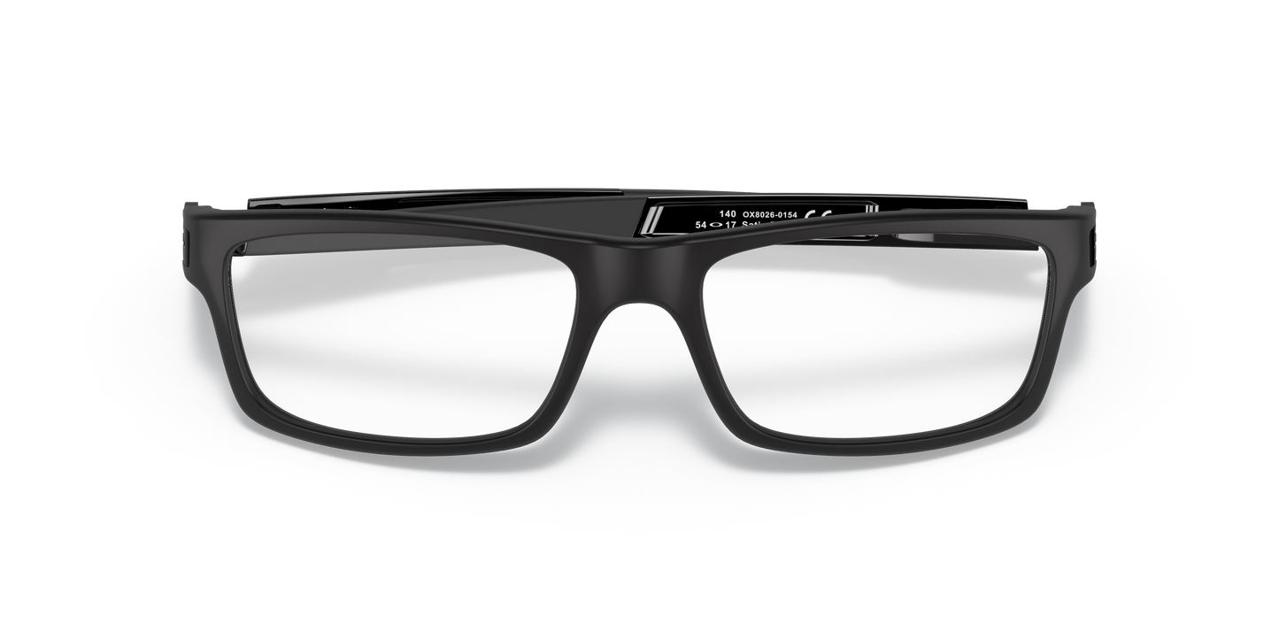 Oakley OX8026 Currency Men's Rectangle Eyeglass Frames - Satin Black Frame