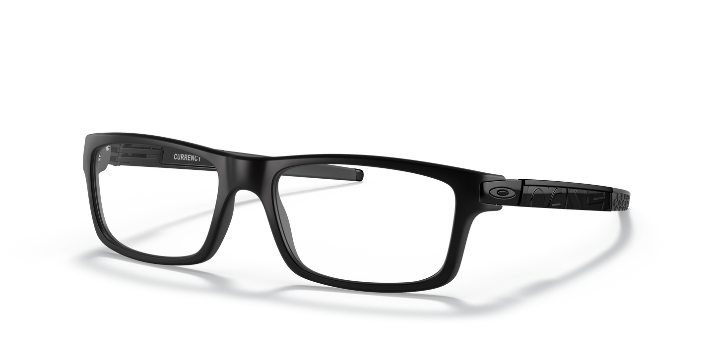 Oakley OX8026 Currency Men's Rectangle Eyeglass Frames - Polished Clear Frame