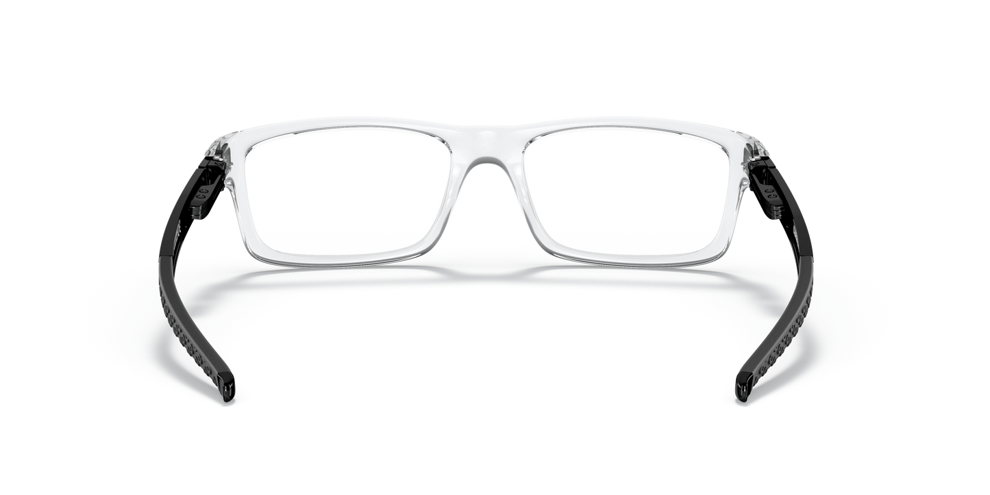 Oakley OX8026 Currency Men's Rectangle Eyeglass Frames - Polished Clear Frame