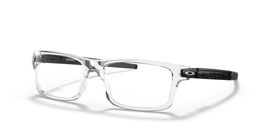 Oakley OX8026 Currency Men's Rectangle Eyeglass Frames - Polished Clear Frame